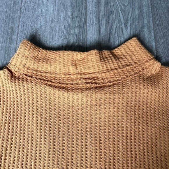 Free People Waffle Knit Surplice Back Top In Canyon Moon Size Extra Small - Picture 10 of 12